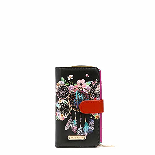 Nicole Lee Trifold Phone Case Crossbody Wallet (DREAM OFALL COLORS)
