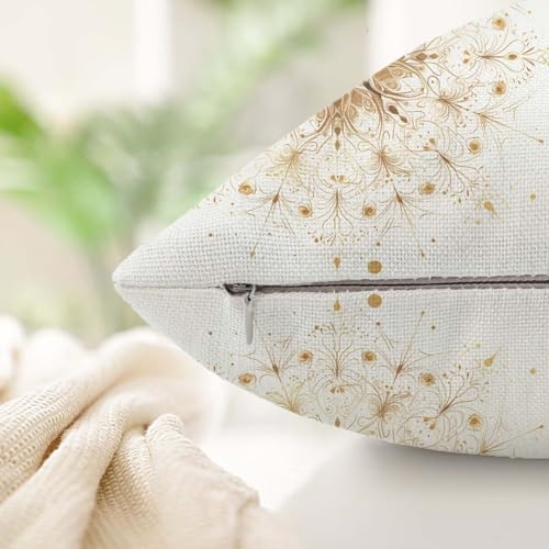 Housse de coussin imperméable 45x45cm avec impression mandala double face
