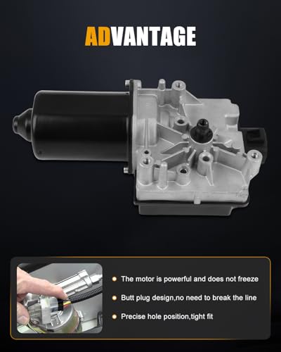 Image of ROADFAR Front Windshield Wiper Motor Compatible For Chevrolet For Venture | Fit For Oldsmobile For Silhouette 1997-2004|For Pontiac For Montana 1999-2005|OEM:12368685|5 Pins