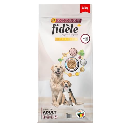 Image of Fidele+ Senior Dog Food | 18kg | Real Chicken with Turmeric & Coconut Oil | Joint Support | Easy Digestion | Strong Immunity | No Wheat & Soy