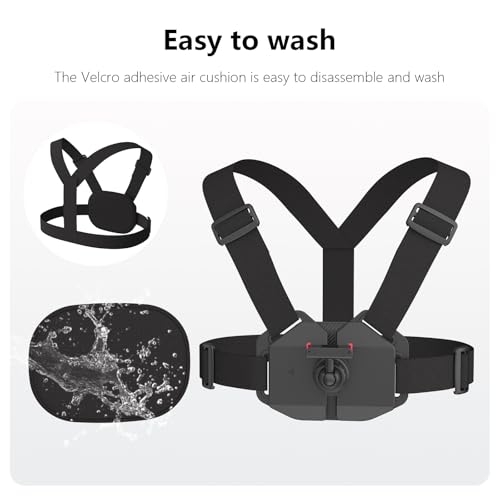 NEOSOU Osmo Action-Brusthalterung, Cross-Body-Gurt, Brustgurt mit magnetischem Schnellverschluss, für DJI Osmo 360 Action 5 Pro 4 3, Fahrrad, Motorrad, Radfahren, Wandern, Zubehör