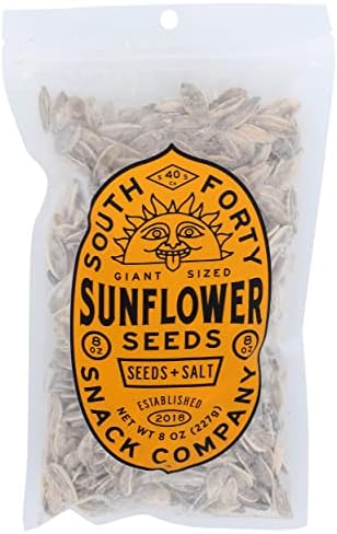 SOUTH 40 SNACKS Giant Sunflower Seeds with Salt, 8 OZ