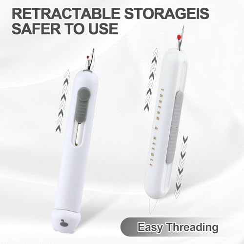 image for FENGWANGLI Automatic Needle Threaders Seam Ripper, Upgraded 3 in 1 Sew
