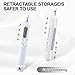 Automatic Needle Threaders Seam Ripper, Upgraded 3 in 1 Sewing Needle Threader Tool, Stretchable Quick Seam Rippers with Needle Storage for Hand Quilling, Embroidery Stitch Removal(Grey)