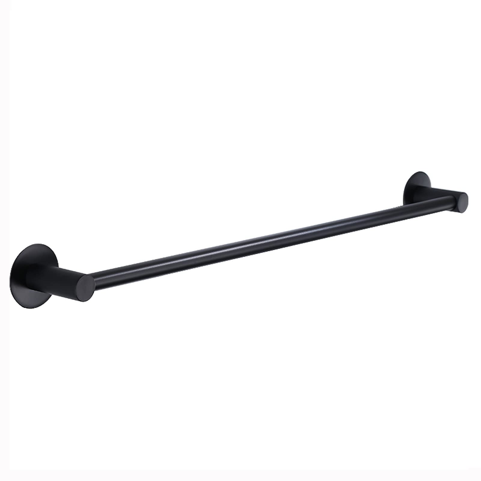 ksxnkhk Stainless Steel Towel Bar Rails, 100cm 110cm 120cm Multi-size Holder Rack for Bathroom, Kitchen Dish Cloths Hanger, Polished Finish (Black) (Size : 27.6 inch/70cm)
