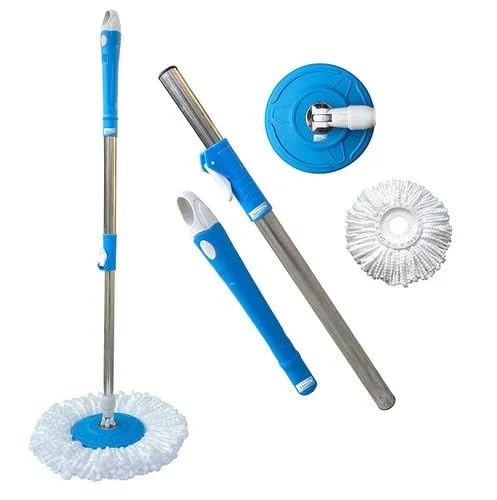 Image of Microfiber Mop Head Refill Replacement for Spin Mop - Super Absorbent, 360 Rotating Cleaning Head (Head only, 1, Count)