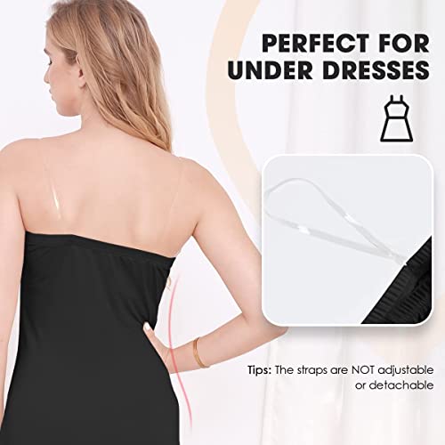 Image of MANCYFIT Strapless Slips for Under Dresses Women Full Slip with Invisible Straps