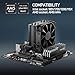 DARKROCK PX4 CPU Air Cooler High-Performance 4 Copper Heat Pipes, 120MM PWM Fan Low Noise - Intel LGA 1851/1700/1200/115X, AMD AM5/AMD4 All Black