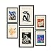 Produktbild Nacnic Set mit 6 Postern von Picasso und Matisse. Abstrakte Gemälde. Drucke des Fauvismus und Surrealismus für Innenarchitektur und Dekoration. A3 & A4 schwarze Rahmen.