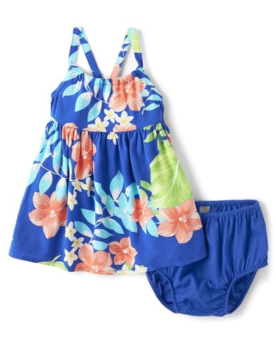 Image of The Children's Place Baby Girls' and Newborn Sleeveless Casual Dress