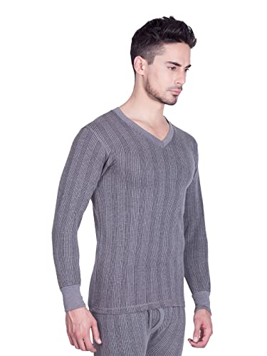 Image of Lux Inferno Men's V - Neck Thermal Vest | Full Sleeves | Regular Fit | Pack of 2|