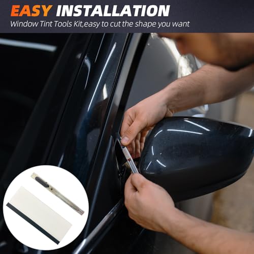 YIFUOK HD Carbon 20% VLT Window Tint Film for Cars and Home 36\" X 30FT & Installation Tools,Fit Privacy Window Tint for Cars or Home Blocks UV/IR Rays, Heat & Glare,Scratch Resistance