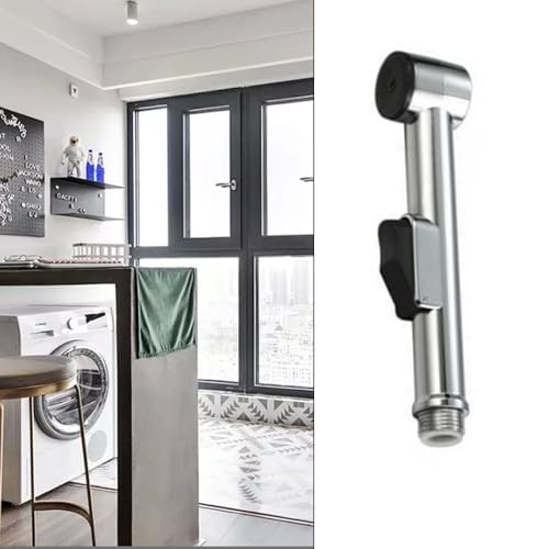 Bidet Handbrause für Waschbecken, WC Popodusche, Bidet Handbrause, mit Brauseschlauch 150cm, 1/2 Wasserverteiler und Wandhalterung für WC, Hand Sprayer mit Wasserhahn Umschaltventil, Poliert