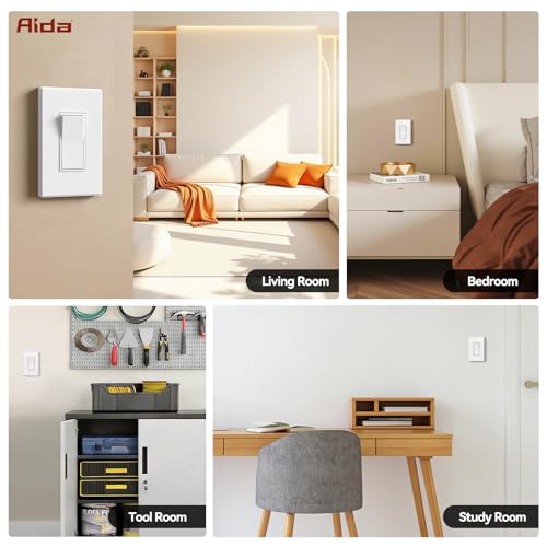 Interruptor de luz para escaleras y pasillos con placa incluida decora 5