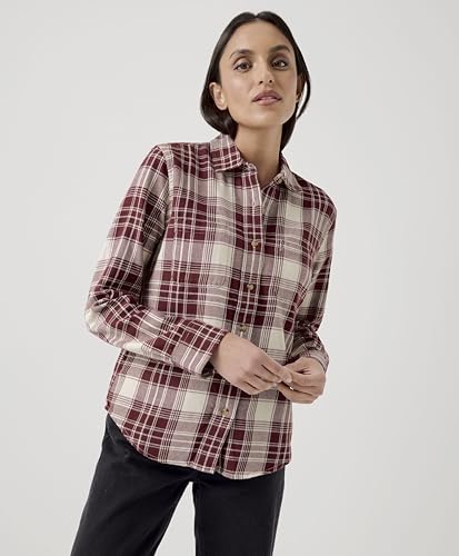 Pact Organic Cotton Women's Flannel Button-Up Shirt3