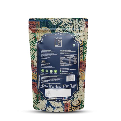 Image of Dabri Hibiscus Green Tea 200gm Combo (Pack of 2 x 100gm Each Pouch) |Premium Loose Leaf Blend with Cinnamon, Clove & Green Tea |Pure Natural Hibiscus tea leaves & Spices |Manage Weight, Hair Regrowth