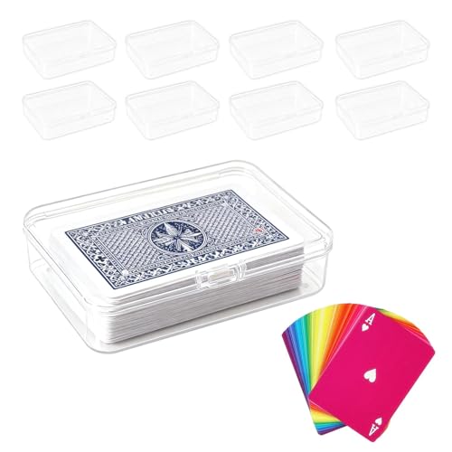 Wemoralix - Wemoralix 8pcs Trading Card Storage Boxs, Plastic Card Storage Box for Playing Cards, Trading Cards, Business Cards
