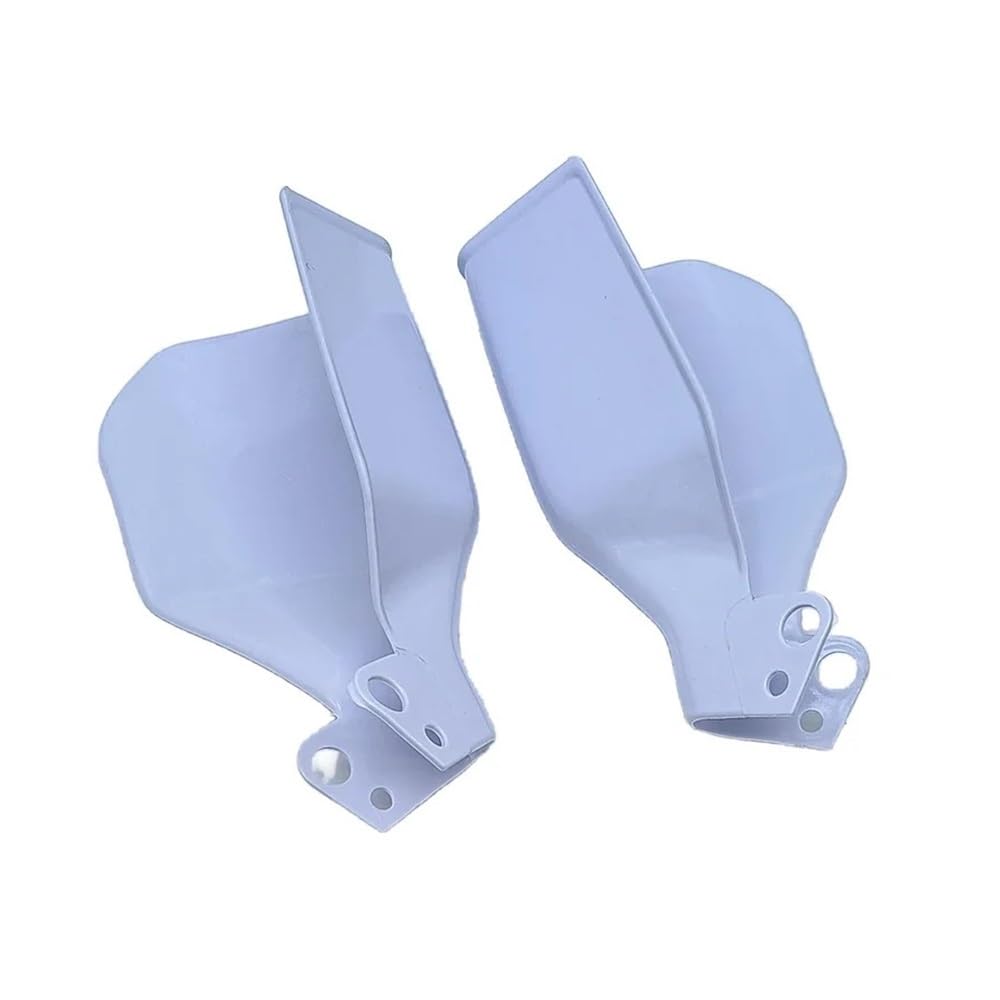 1 par de guardamanos Motocicleta, Protector Mano, Protectores Viento, Cubierta Manillar para Motor Scooter Universal(White)