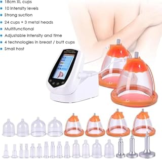 Macchina per terapia sottovuoto per sollevamento glutei e modellamento del corpo, uso domestico e salone, include 24 tazze per un trattamento migliorato