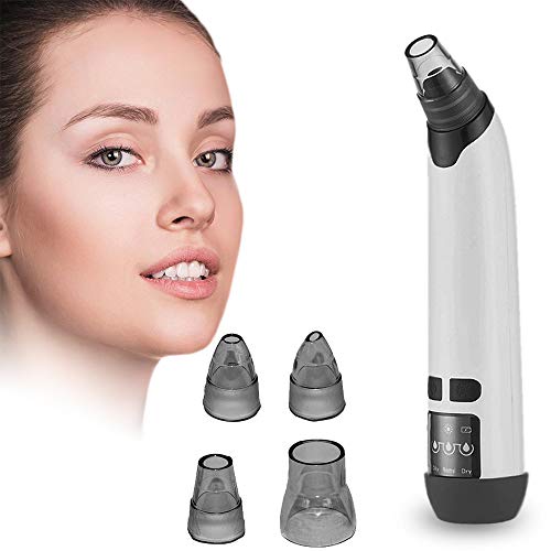 Preisvergleich Produktbild Mitesserentferner, Porensauger, Porenreiniger mit Heißkompressionsfunktion, Ausgestattet mit LED-Anzeige, Unterstützt USB-Aufladung, Mit 3 Saugstufen und 4 Austauschbaren Köpfen.