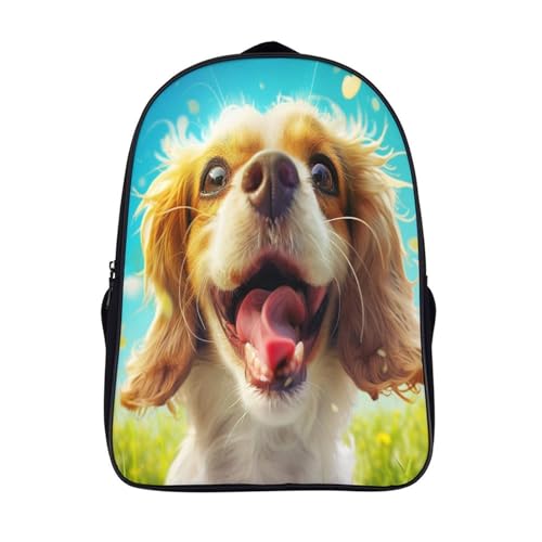 Mochila infantil de perro Cocker impermeable 40x28x16cm para guardería y colegio preescolar