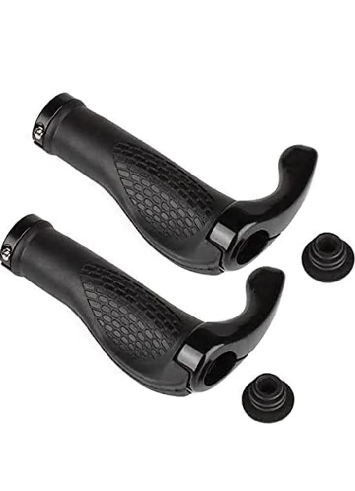 1 Pair Bicycle Handlebar Grips, Bike Handlebar Grips, Ergonomic Shockproof Bicycle Handle Grip for Mountain Bike MTB BMX with End Caps (B0BQNTD3FZ) Amazon Price History, Amazon Price Tracker