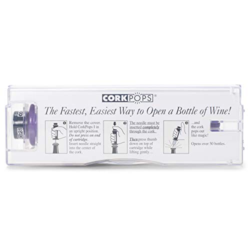 Cork Pops Black 6.5 Inch Original Wine Bottle Opener #TOP1