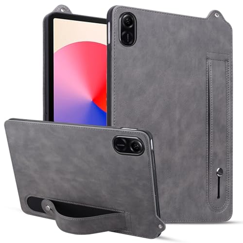 Coque Honor Pad X9 antichoc grise : évitez les chutes grâce à la dragonne de sécurité en cuir