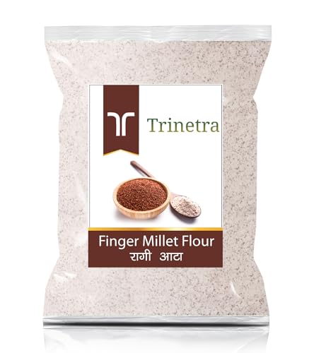 Image of Trinetra Ragi Atta (Finger Millet Flour) | Calcium & Fibre-Rich Millet Flour | 1 kg