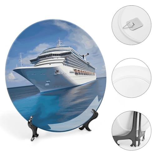 Plato decorativo en porcelana Bone China 6 pulgadas miniatura 4
