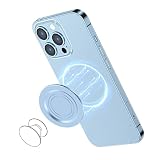 AUROX for MagSafe Base Compatible with Phone Grips for iPhone 17/16/15/14/13/12, Magnetic Base Plate, Removable Grip Base Compatible with MagSafe Cases, Thin Portable Plate, Light Blue