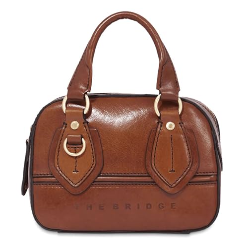The Bridge Handtasche 44680501 Mini Bowling Damen Leder, braun, Einheitsgröße