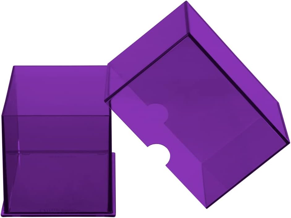 Ultra Pro 2 x Eclipse Purple Storage Boxes for Pokémon MTG, Baseball, Basketball, Football and Other Trading Cards or Board Games