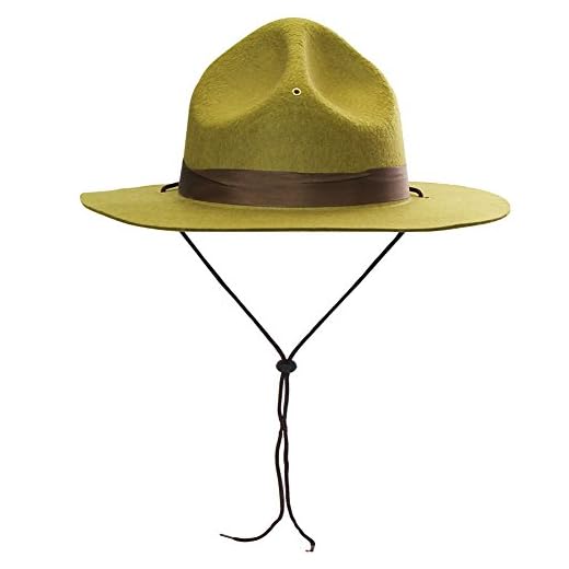 Funny Party Hats Park Ranger Hat - State Trooper Costume - Mountie Olive Green Hat - Drill Sergeant Hat