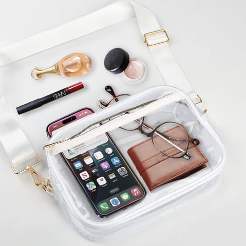 Image of Clear Bag Stadium Approved, Clear Crossbody Bag Purses for women for Concert, Sports, Festivals