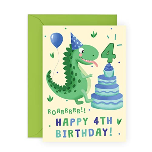 Biglietto da colorare per il 4° compleanno di un dinosauro: disegno di un brontosauro (download digitale stampabile) - Italia Biglietto da colorare per il 4° compleanno di un dinosauro: disegno di un brontosauro (download digitale stampabile) - Italia