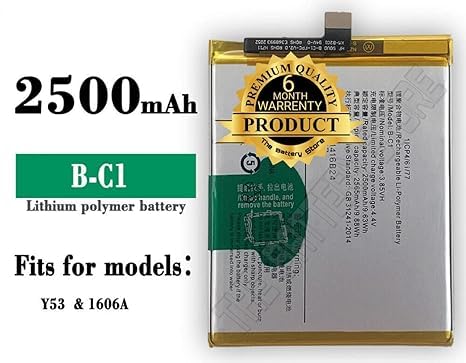 Image of Original B-C1 Battery for Vivo Y53 /Vivo 53i / Vivo 1606 Battery with 6 Month Warranty*** (Y00000244)