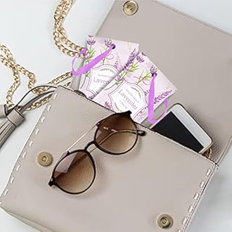 Lavender Scented Sachets, Scented Sachets, Long Lasting Fragrance for Wardrobe, Drawer Liners, Bedroom, Pack of 14