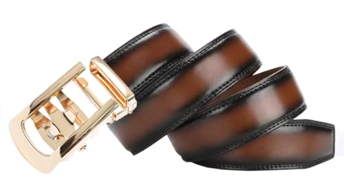 Image of WildHorn Men's Genuine Leather Belt for Men| Premium Auto-Lock Buckle | Adjustable up to 48 inch | Formal & Casual Wear | Micro-Adjust Fit | Stylish Gift Box Included