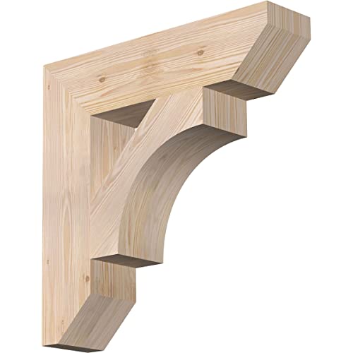5 1/2"W x 24"D x 24"H Westlake Slat Smooth Bracket, Douglas Fir