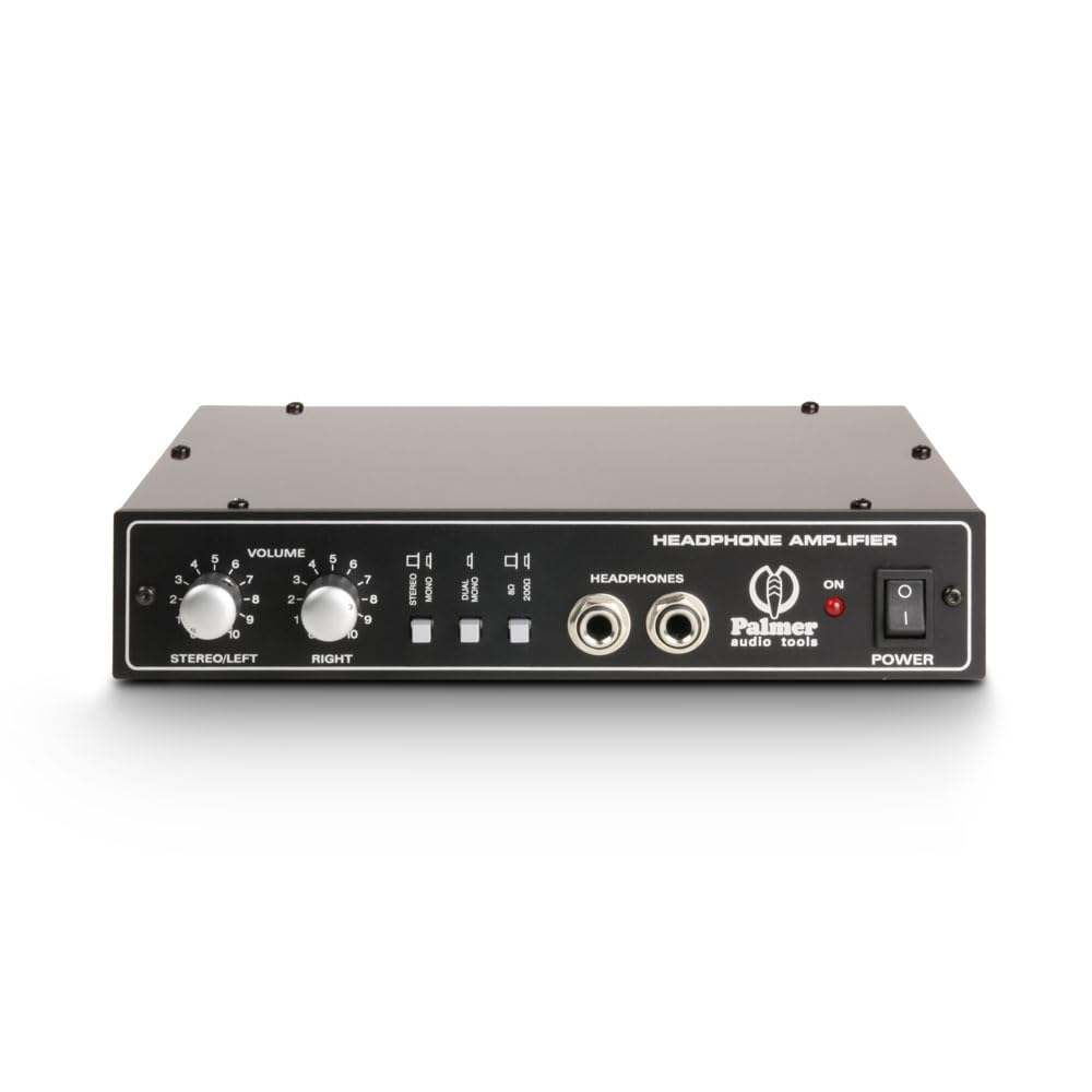 Palmer HDA 02 - Referenz Kopfhörerverstärker mit 3 Modi: Stereo, Mono und Dual Mono, 1- Kanal, schwarz
