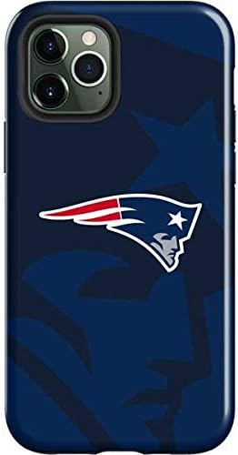 Skinit Impact Phone Case Compatible with iPhone 12 Pro Max - Officially Licensed NFL New England Patriots Black & White Design