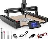 CNC Router Machine, 3-Axis All-Metal CNC Machine TTC450 Working Area 18.1 x 18.1 x 3.1inch for Engraving, Cutting MDF, Acrylic, Solid Wood, Nylon, PCB, Carbon Fiberboard, etc