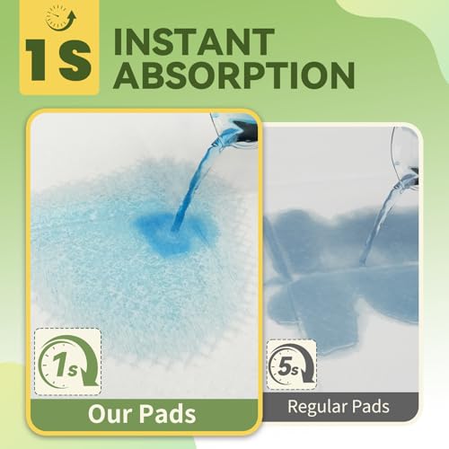 Image of IMMCUTE 100 Count Premium Puppy Pads, 22 inchx23 inch Dog Pee Pads - Ultra-Soft Heat-Sealed, 6-Layer Leak-Proof & Super Absorbent Potty Training Pads for Dogs, Cats, Pets | Crate Training & Indoor Use, Blue