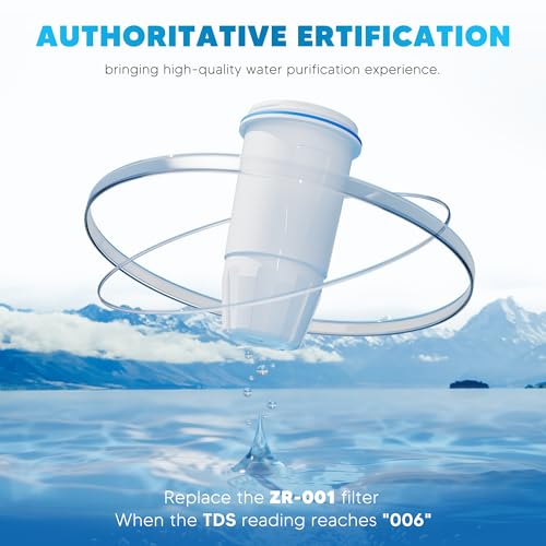 Image of BOGDA 12 Pack Water Filter Replacement Zero, 5-Stage Compatible with Zero Pitcher and Dispenser, Fit for Zero Filter Water Replacement Filters and ZR-001 ZR-017 ZR-004 ZR-600