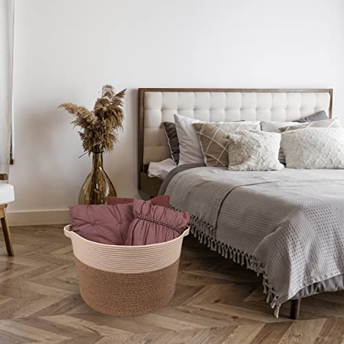 Nutuch Extra Large Laundry Basket | Cotton Rope Basket | Woven Blanket Basket | Toy Storage 22"X22"X14" | Nursery Bin | Laundry Blanket Basket | Organizer Storage Bins | Laundry Hamper With Handles #TOP5