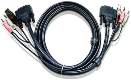 ATEN 3m USB DVI-I シングルリンク KVMケーブル 2L-7D03UI
