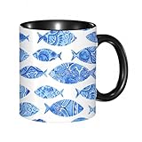 Photo Gallery reyawdf tazza mug in ceramica personalizzata,figure di pesci con opere d arte marine d,11oz/330ml, resistente al calore, adatta a lavastoviglie idea regalo divertente per colazioni, compleanni, natale Photo Gallery reyawdf tazza mug in ceramica personalizzata,figure di pesci con opere d arte marine d,11oz/330ml, resistente al calore, adatta a lavastoviglie idea regalo divertente per colazioni, compleanni, natale