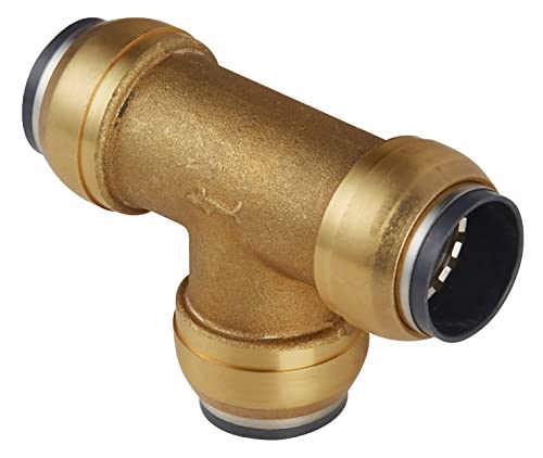Sealey SBA22ET Sharkbite diameter 22mm Equal Tee, Brass - Image 2