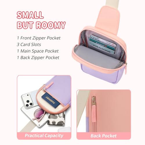 Image of Birthday Back to School Gifts for Teen Girls 8-12, Fanny Pack Crossbody Bag | 8 9 10 11 12 Year Old Girl Birthday Gifts, Kids Sling Bag Purse Travel Essential, Preppy Fashion Tween Girl Gift Trendy Stuff